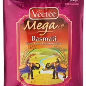 VEETEE MEGA BASMATI RICE 20KG
