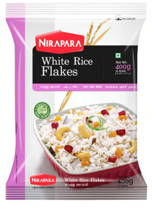 NIRAPARA RICE FLAKES WHITE 400G